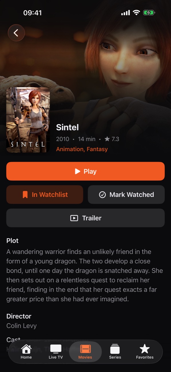 Movie page