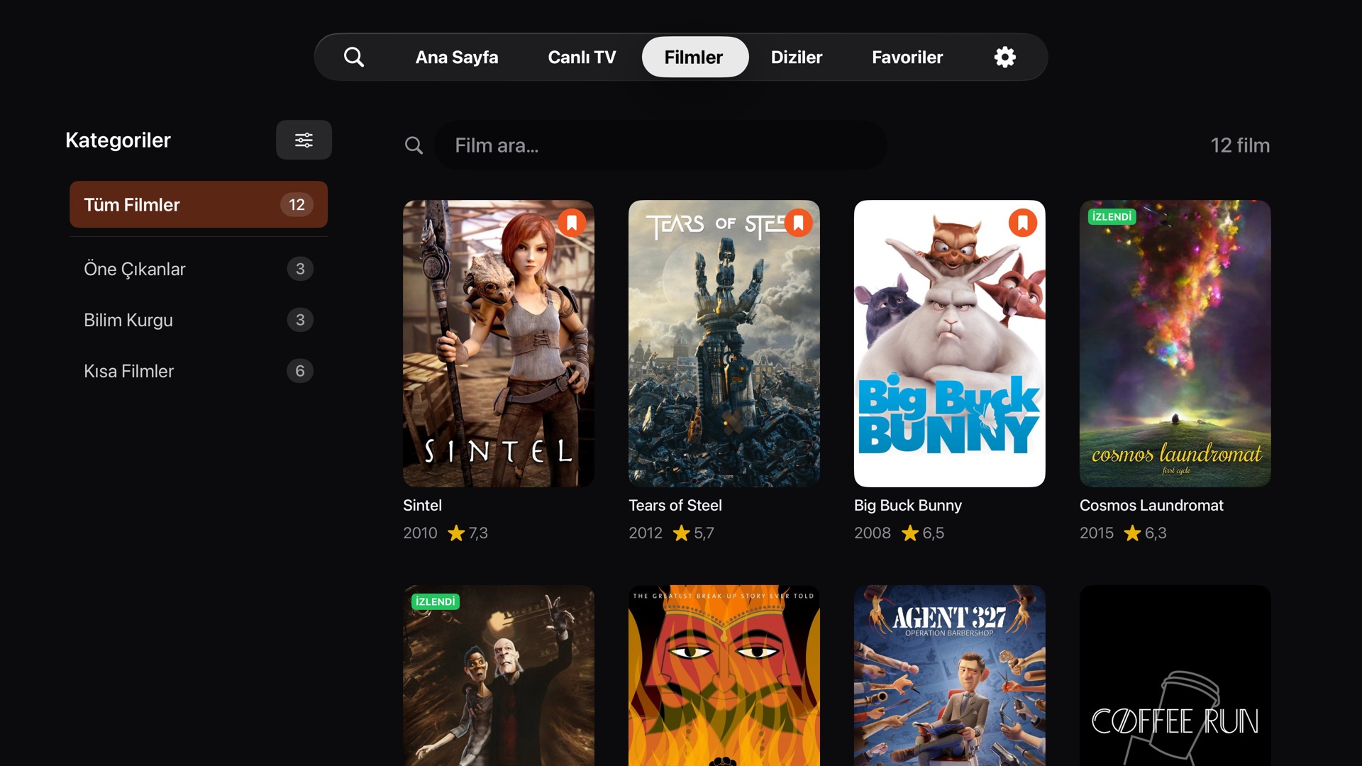 Apple&nbsp;TV'de filmler